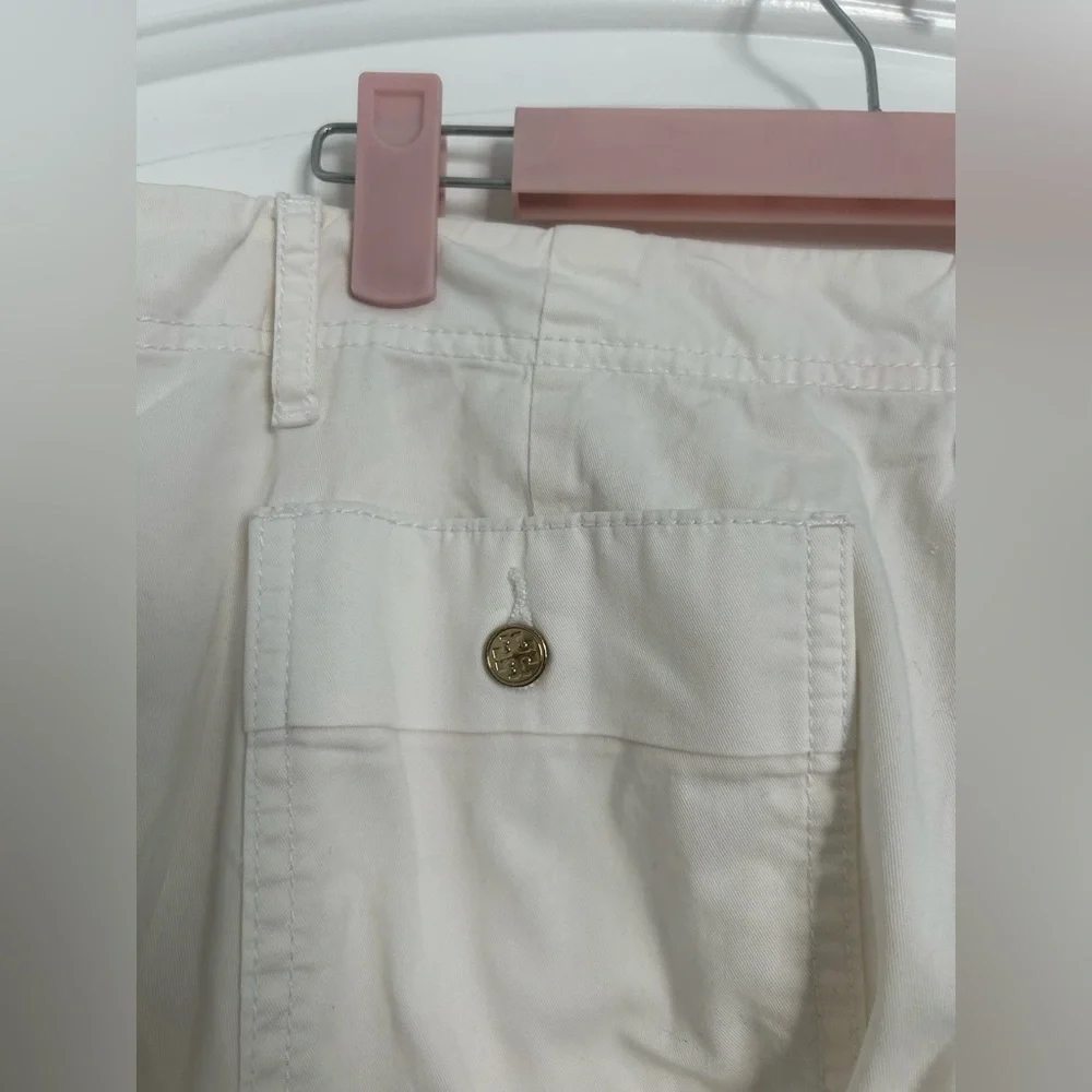 Tory Burch White Fatigue Chino Pants size 28